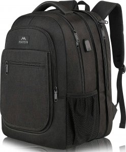 Plecak MATEINE Plecak miejski poszerzany MATEIN na laptopa 15,6 z usb, kolor czarny 1
