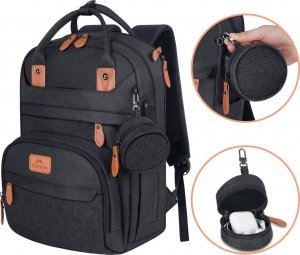 Plecak MATEINE Plecak miejski z sakiewką MATEIN na laptopa 15,6, kolor czarny, 42x30x20 cm 3