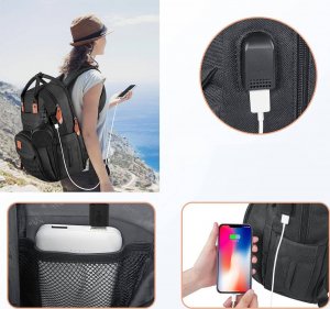 Plecak MATEINE Plecak miejski z sakiewką MATEIN na laptopa 15,6, kolor czarny, 42x30x20 cm 6