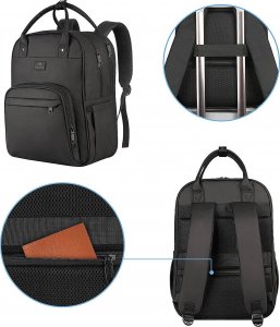 Plecak MATEINE Plecak na laptopa 15,6" czarny z organizerem 43x30x18 cm 3