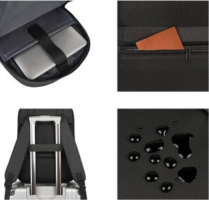 Plecak MATEINE Plecak na laptopa 15,6" czarny z organizerem 43x30x18 cm 4