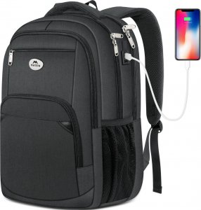 Plecak MATEINE Plecak biznesowy MATEIN na laptopa 15,6" z USB, kolor czarny, 30x23x45 cm 2