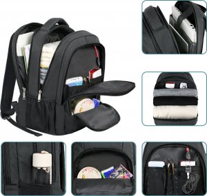 Plecak MATEINE Plecak biznesowy MATEIN na laptopa 15,6" z USB, kolor czarny, 30x23x45 cm 3