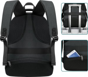 Plecak MATEINE Plecak biznesowy MATEIN na laptopa 15,6" z USB, kolor czarny, 30x23x45 cm 5