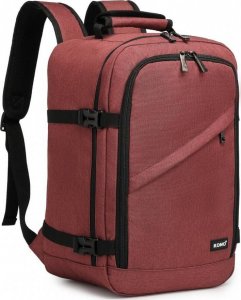 Plecak Kono KONO Plecak podróżny kabinowy do samolotu RYANAIR 40x20x25 czerwony 1