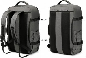 Plecak Kono KONO Plecak podróżny do samolotu pojemny kabinowy 55x40x20 szary 3