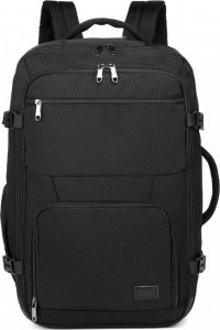 Plecak Kono KONO Plecak podróżny do samolotu pojemny kabinowy 55x40x20 czarny 2