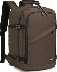 Plecak Kono KONO Plecak podróżny kabinowy do samolotu RYANAIR 40x20x25 brązowy 1