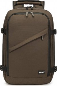 Plecak Kono podróżny kabinowy do samolotu RYANAIR 40x20x25 brązowy 2
