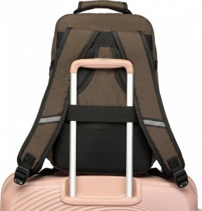 Plecak Kono podróżny kabinowy do samolotu RYANAIR 40x20x25 brązowy 4