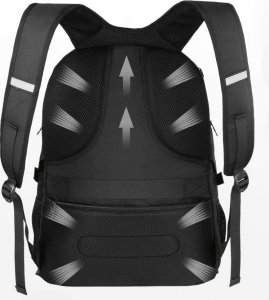 Plecak MATEINE Plecak turystyczny podróżny na laptopa Matein 17,3", kolor czarny, 50x38x26.5 cm 2