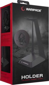 Rampage Stojak na słuchawki Holder Czarny 5