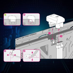 Adapter Wtyczka 12VPWR kątowa złącze 12+4 PIN 180 stopni EZDIY-FAB STD 6