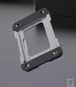 Bracket Frame czarna Ramka do procesora LGA 1700 wraz z pastą termoprzewodzącą i szpatułką iHTP 4
