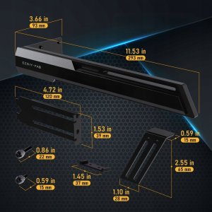 Podpórka Wspornik Uchwyt pod karte graficzną Czarna GPU EZDIY-FAB 6