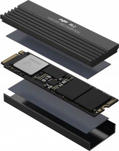 Radiator do dysku SSD M.2 2280 nvme iHTP Termopad 3