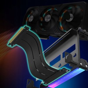 Riser Uchwyt do karty graficznej ARGB Regulowany EZDIY-FAB Riser PCIE 4.0 5