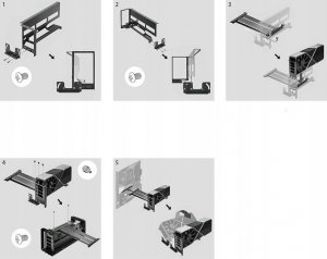 Riser Uchwyt do karty graficznej, regulowany EZDIY-FAB PCIE 4.0 Vertical GPU 6