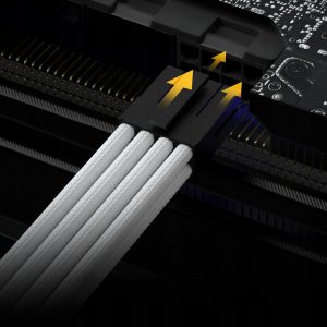 AsiaHorse PCIe 8-pin - PCIe 8-pin, 0.3m, Biały (ASIA HORSE CORDS S4X (6+2)8*3 PIN CABLE WHITE) 4