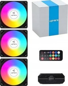 Wentylator upHere NK1206 ARGB Czarny 4-pack + Hub + Pilot 3