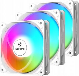 Wentylator upHere NK1206 ARGB Biały 4-pack + Hub + Pilot 2