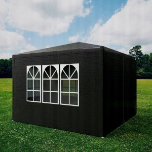 Kanwod Pawilon Ogrodowy Namiot Handlowy 300 Cm X 300 Cm + 4 Ścianki Boczne Okna 4