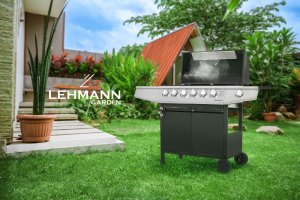 Lehmann Vegas Grill ogrodowy gazowy 12.8 kW 33.5 cm x 72 cm 2