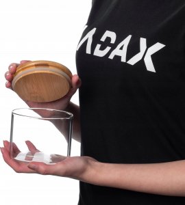 Kadax KADAX Pojemnik Na Żywność Szklany Przyprawy Sypkie Z Pokrywką Słoik 550ml 2