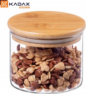 Kadax KADAX Pojemnik Na Żywność Szklany Przyprawy Sypkie Z Pokrywką Słoik 550ml 5