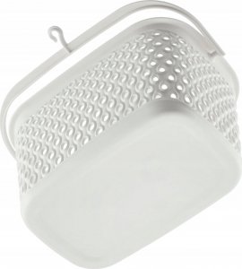 Kadax KADAX Koszyk Wiszący Na Klamerki Pojemnik Na Spinacze Prostokątny Biały 5