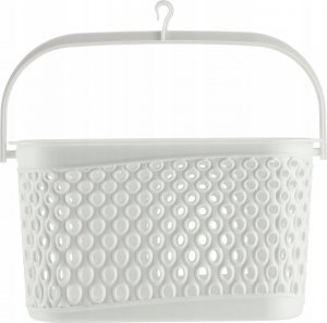 Kadax KADAX Koszyk Wiszący Na Klamerki Pojemnik Na Spinacze Prostokątny Biały 8
