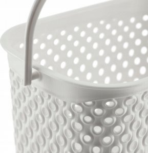 Kadax KADAX Koszyk Wiszący Na Klamerki Pojemnik Na Spinacze Prostokątny Biały 9