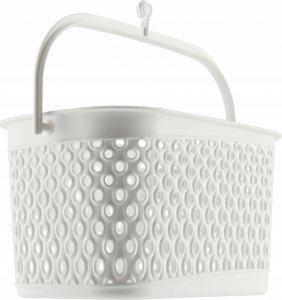 Kadax KADAX Koszyk Wiszący Na Klamerki Pojemnik Na Spinacze Prostokątny Biały 10