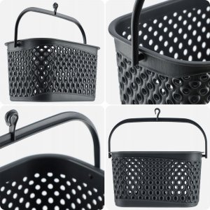 Kadax KADAX Koszyk Wiszący Na Klamerki Pojemnik Na Spinacze Prostokątny Szary 6