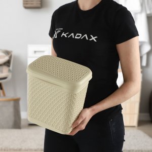 Kadax KADAX Pojemnik Na Proszek Do Prania 6L Kapsułki Detergenty Pudełko Beżowy 2