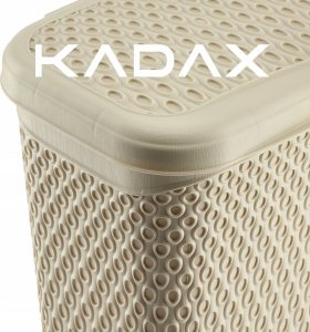 Kadax KADAX Pojemnik Na Proszek Do Prania 6L Kapsułki Detergenty Pudełko Beżowy 9