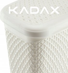 Kadax KADAX Pojemnik Na Proszek Do Prania 6L Kapsułki Detergenty Pudełko Biały 9