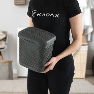 Kadax KADAX Pojemnik Na Proszek Do Prania 6L Kapsułki Detergenty Pudełko Szary 2