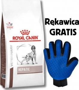 Royal Canin Hepatic HF 16 12 kg + Rękawica do czesania 1