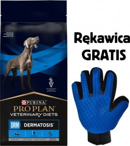Purina Pro Plan PRO PLAN Veterinary Diets DRM Dermatosis Karma sucha dla psa 12kg + Rękawica do czesania GRATIS! 1