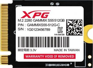 Dysk SSD ADATA Gammix S55 512GB M.2 2230 PCI-E x4 Gen4 NVMe (SGAMMIXS55-512G-C) 1
