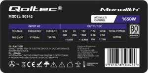 Zasilacz Qoltec Monolith 1650W (50342) 5