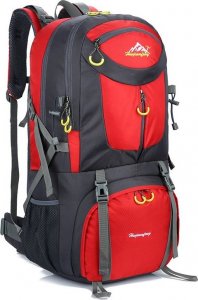 Plecak turystyczny RG Camp trekkingowy na wycieczki w góry Everest 50L czerwony 1