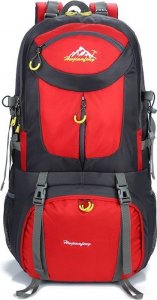 Plecak turystyczny RG Camp trekkingowy na wycieczki w góry Everest 50L czerwony 2