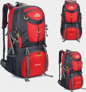 Plecak turystyczny RG Camp trekkingowy na wycieczki w góry Everest 50L czerwony 3