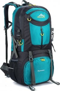 Plecak turystyczny RG Camp trekkingowy na wycieczki w góry Everest 50L turkusowy 1