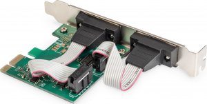 Kontroler Digitus Kontroler COM DIGITUS PCIe, 2x RS-232/COM, Low Profile, Chipset AX99100 4