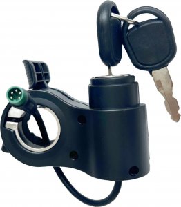 INOPARTS Manetka ze stacyjką + 2 kluczyki złącze 5 pin do Kugoo KuKirin G2 PRO (2022) / G2 MAX 3