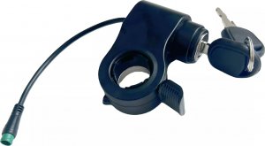 INOPARTS Manetka ze stacyjką + 2 kluczyki złącze 5 pin do Kugoo KuKirin G2 PRO (2022) / G2 MAX 4