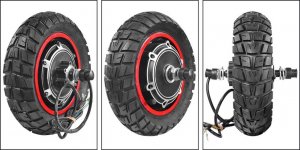 INOPARTS Silnik 48V 800W z oponą 10x3" do Kugoo M4 PRO 5